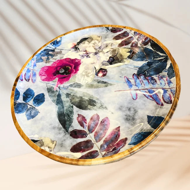 Winter Blossom - Small Platter/Wall Plate