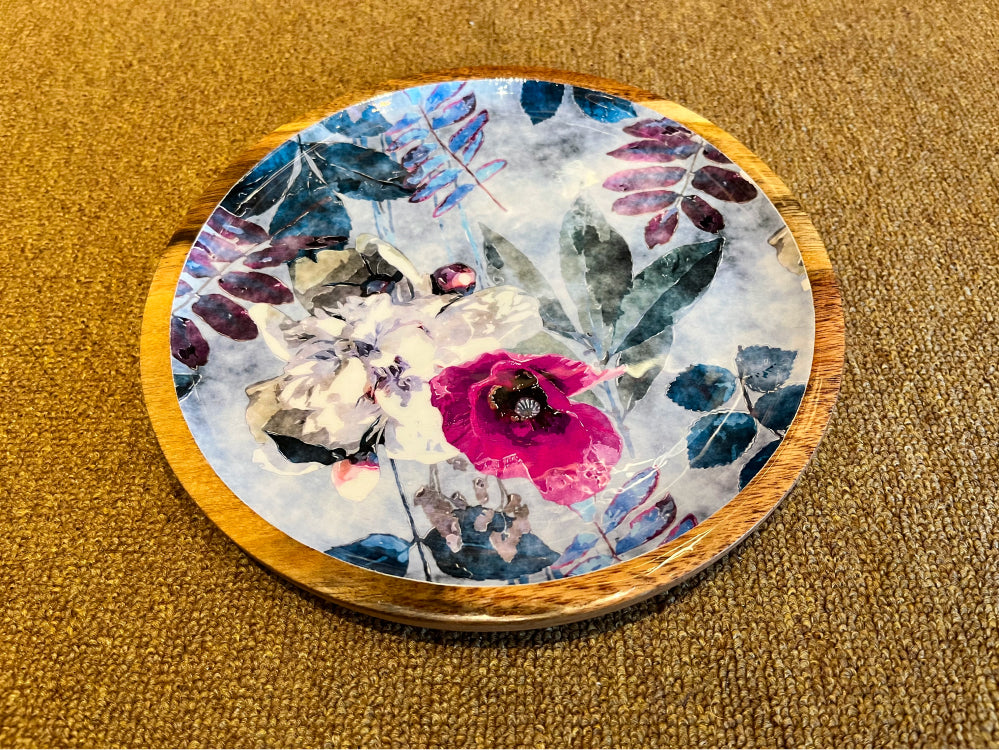 Winter Blossom - Small Platter/Wall Plate