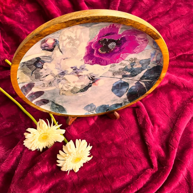 Winter Blossom - Small Platter/Wall Plate