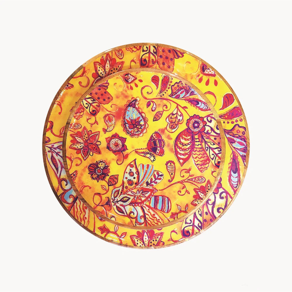 Yellow Mellow - Small Platter/Wall Plate