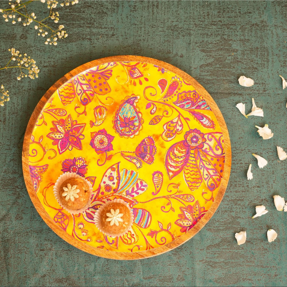 Yellow Mellow - Small Platter/Wall Plate